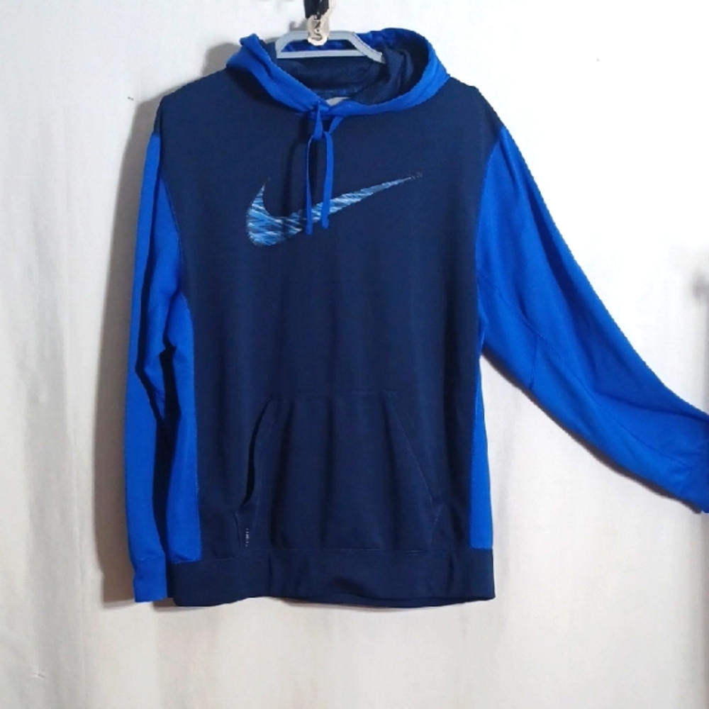 Nike Men's Dual Blue Hoodie Size Large